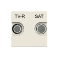 Zenit prise tv/r/sat terminale 2 modules blanc