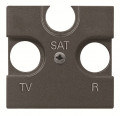 Zenit enjoliveur tv/r/sat terminale 2 modules anthracite