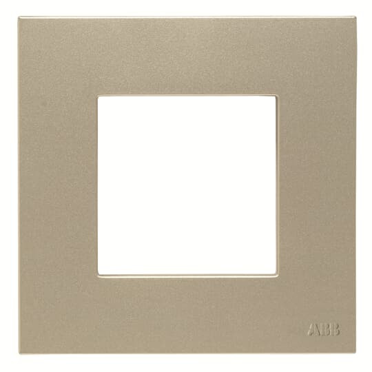 Zenit plaque de finition basique 2 modules champagne