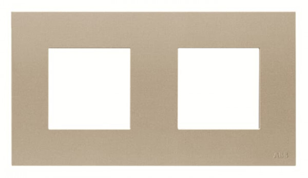 Zenit plaque de finition basique 2x2 modules champagne