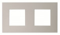 Zenit plaque de finition basique 2x2 modules platine