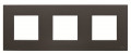 Zenit plaque de finition basique 3x2 modules anthracite