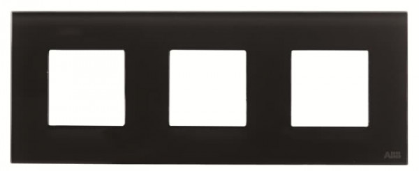 Zenit plaque de finition 3x2 modules verre noir