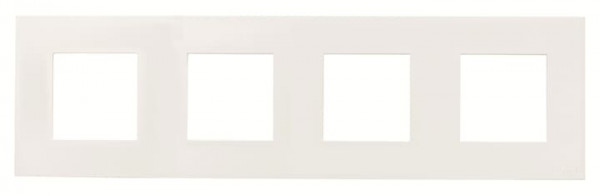 Zenit plaque de finition basique 4x2 modules blanche