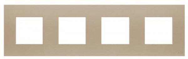 Zenit plaque de finition basique 4x2 modules champagne