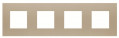 Zenit plaque de finition basique 4x2 modules champagne