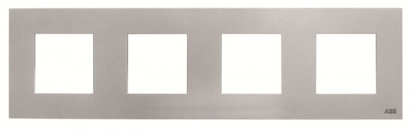 Zenit plaque de finition basique 4x2 modules platine