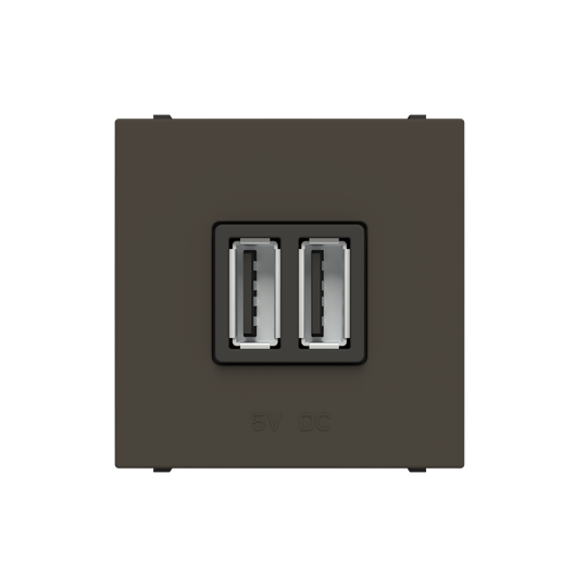 Zenit prise de recharge usb 2 modules-anthracite