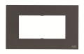 Zenit plaque de finition 4 modules anthracite