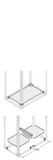 Base fermée ip30/40 l=600mm p=300mm (x1)
