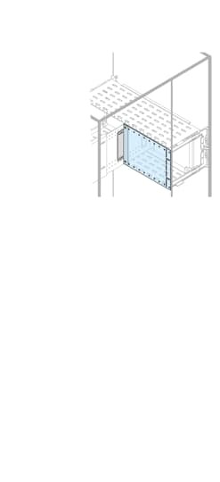 Angle and lexan vertical panel h=500mm w=800mm