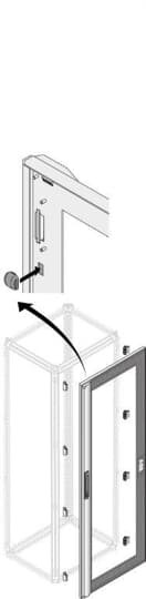 Porte ip30/40 transparente 36 mod h=1800mm l=800mm (x1)
