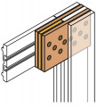 Con. jeu de barre profil/profil ou profil/plat 1000a,1250a,1600a