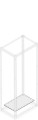 Plaque passe-cable pleine ip65 l=800mm p=700mm (x1)