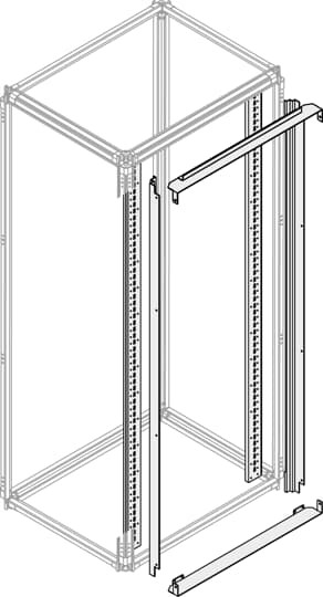 Support plastron fixe spec. h=2000mm l=800mm