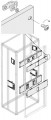 Kit horiz. t5 3/4p debro socle int. + mot. h=250mm l=600mm