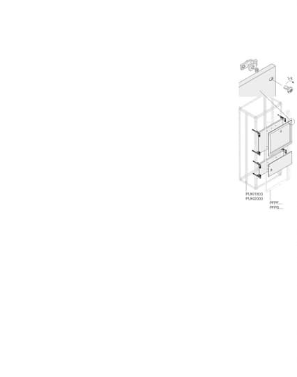 Kit vert. ot 160/200/250 3/4p fixe h=350mm l=800mm