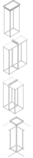 Toit supplementaire ipx1 l=1000mm (x2)