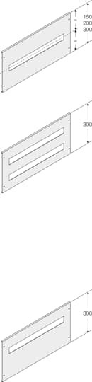 Plastron 1r 24 modules h=200mm l=600mm (x1)