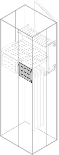 Rear vert.segr. busbars si de rear int.up. h=225mm w=600mm