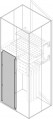 Rear vert.segr. outputs si de rear int.up. h=800mm w=600mm