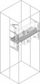 Universal horizontal shelf w=400mm