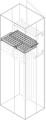 Terminals horizontal divider w=800mm d=900mm