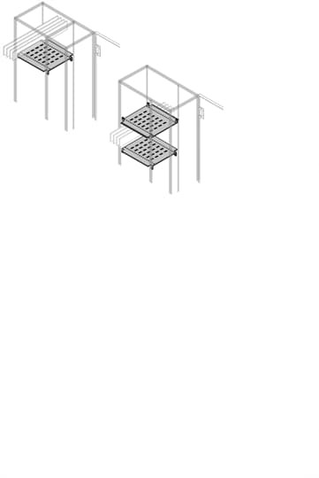Horizontal busbars shelf int. up. w=300mm for d=700mm