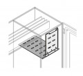 Horizontal busbars shelf no int. up. w=400mm d=900mm