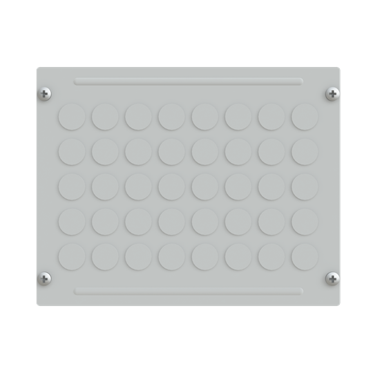 Spee- passe-câble métallique pour large ouverture avec prédécoupes 40xm20-l400mm
