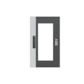 Spee-l/m porte transparente l400xh600 mm- ip55-3 points de fermeture - ik07