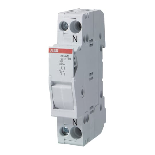 Porte fusible e 93n/30s classe cc - 3p+n - 30a - 600v ac/dc - av. indicateur