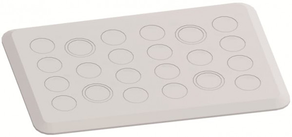 Spee- passe-câbles plastique raccords à vis m (4x m20/m25- 18x m20) - pack 10pcs