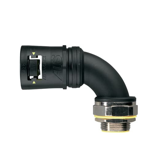 Raccord 90°-pa6&lait. nick-m-noir