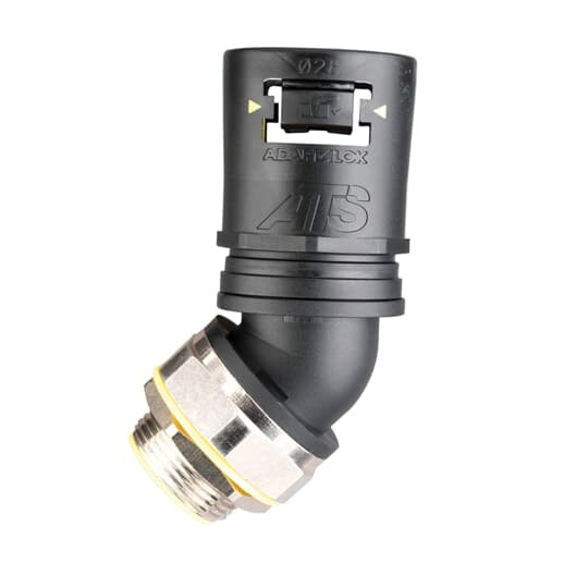 Raccord 45°-pa6&lait. nick-m-noir