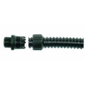 Rhino 2 part fitting m25 black nylo