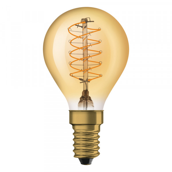 Led 1906 dim clp25 fil spiral gold 822 e14 3,4w 250lm 300° osram