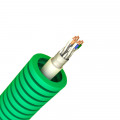 Gaine ICTA 4 paires F/UTP Cat6 Qofil Preflex diamètre 20 verte couronne de 100m
