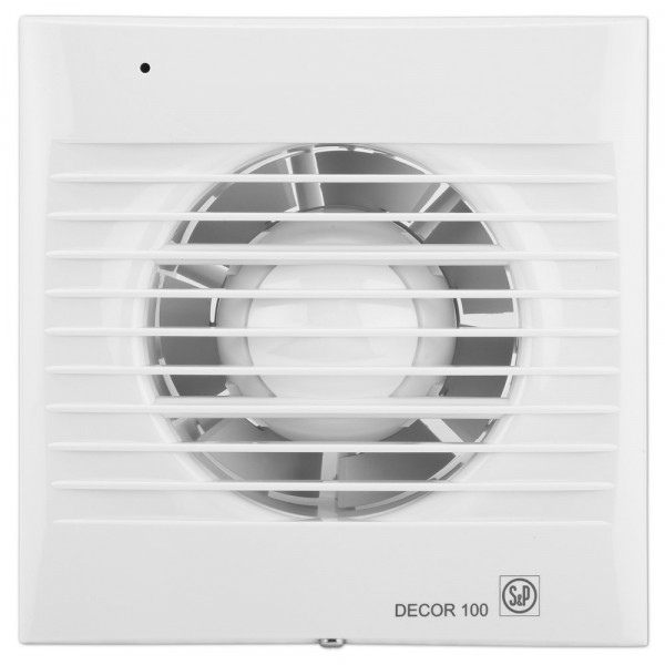 Extracteur d'air avec clapet anti-retour S&P Unelvent DECOR 100 CZ extra-plat 95 m³/h 230V 13W