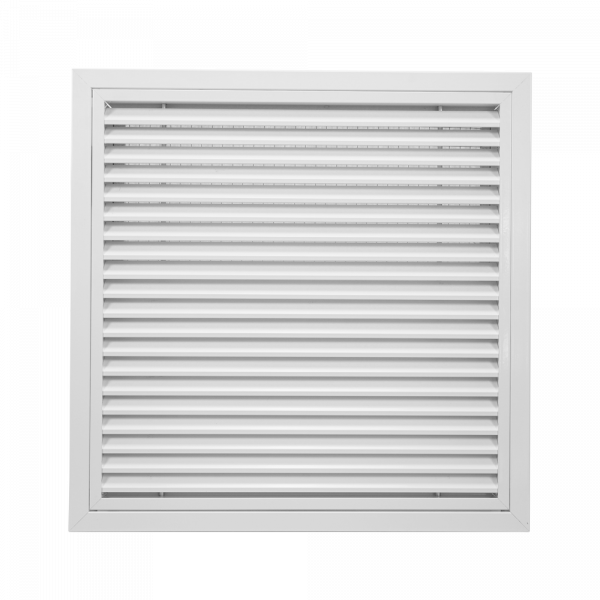 Grille de reprise intérieur + filtre, alu blanc, d 600 x 300 mm (graixpf b 600x300)