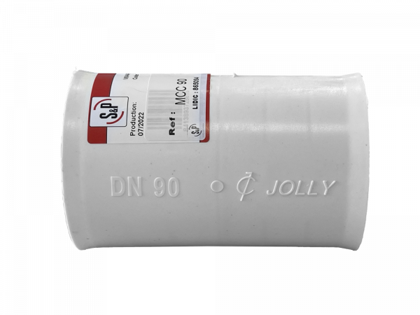 Manchon pvc rigide, ø 90 mm, connexion mâle-mâle, gamme pluggit circulaire