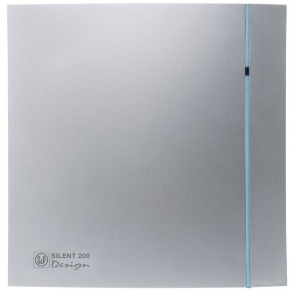 aérateur design, 175 m3/h, façade silver, tempo réglable de 1 à 30 mnD 116 mm. (SILENT 200 CRZ SILVER DESIGN)