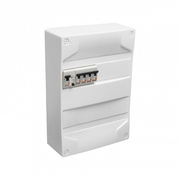 Coffret équipé 2 rangées avec interrupteur différentiel et disjoncteurs - Debflex - 707656