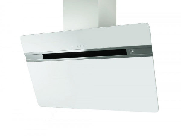 Hotte design blanche 90 cm, 603/757 m3/h