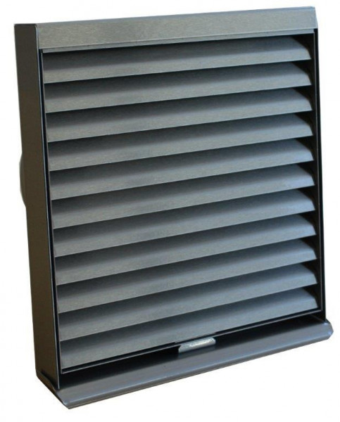Grille extérieure extraction/reprise acier inox vernis, façade amovible, D 160mm. (WSG 150)