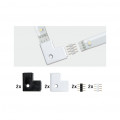 Edge-Connector Paulmann Your LED 90° kit de 4 Blanc noir plastique