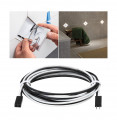 Lumitiles cables single colour 1x65cm 12v noir plastique