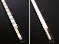 Simpled cob strip set 1,5m blanc chaud 9w 230/12v dc blanc métal