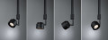 Puric pane suspension led 1x_w 3stepdim noir/gris 230v metal/plastique