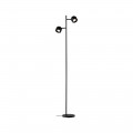 Puric pane lampadaire led 2x_w 3stepdim noir/gris 230v metal/plastique